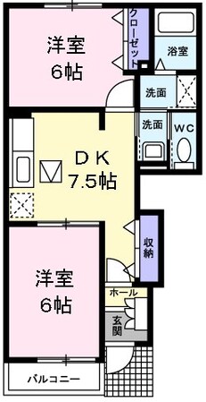 エスポワール・Ｋの物件間取画像